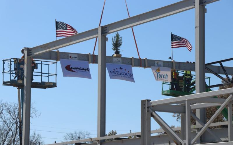 South Huntsville Companies Host Private Topping Out Ceremony for New Multi-Tenant Facility